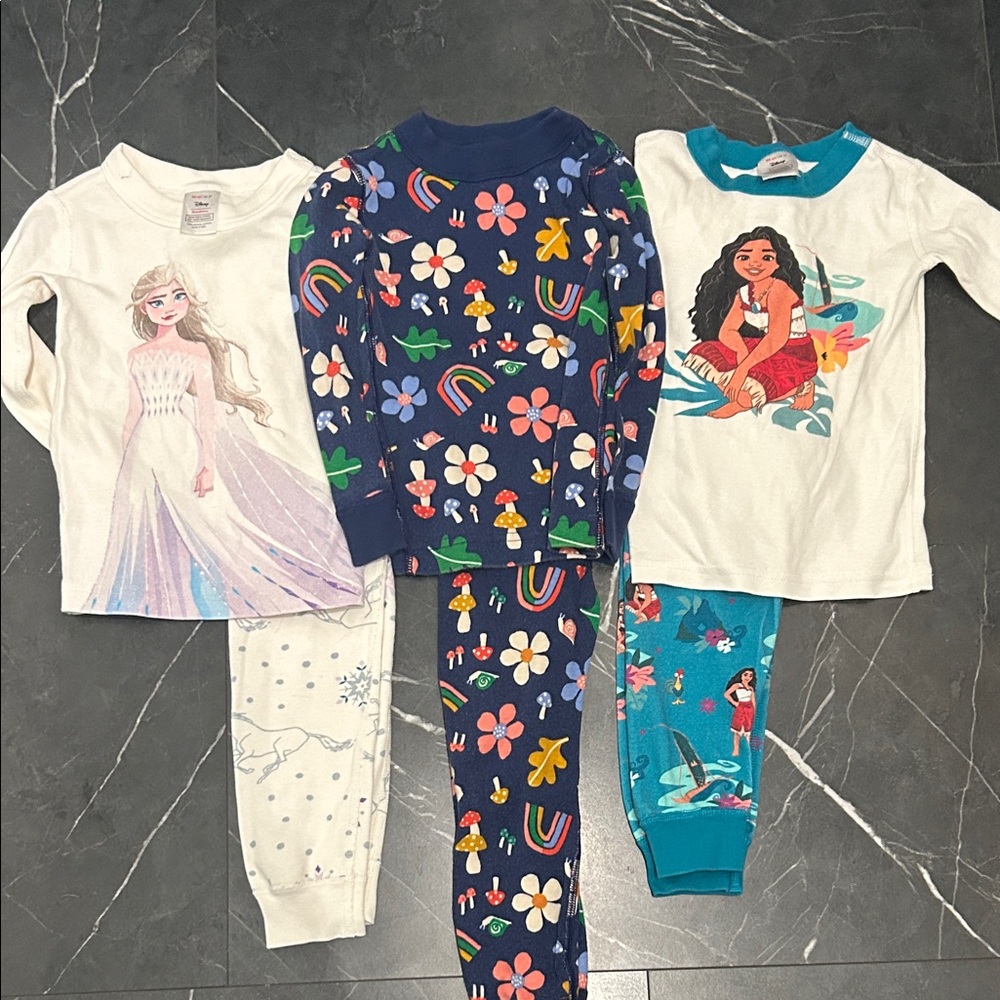Hannah Andersson 3T Long John Pajama Bundle